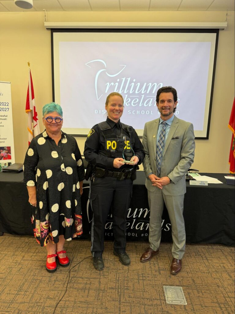 Ontario Provincial Police officer and south Muskoka community liaison, Sam Bigley