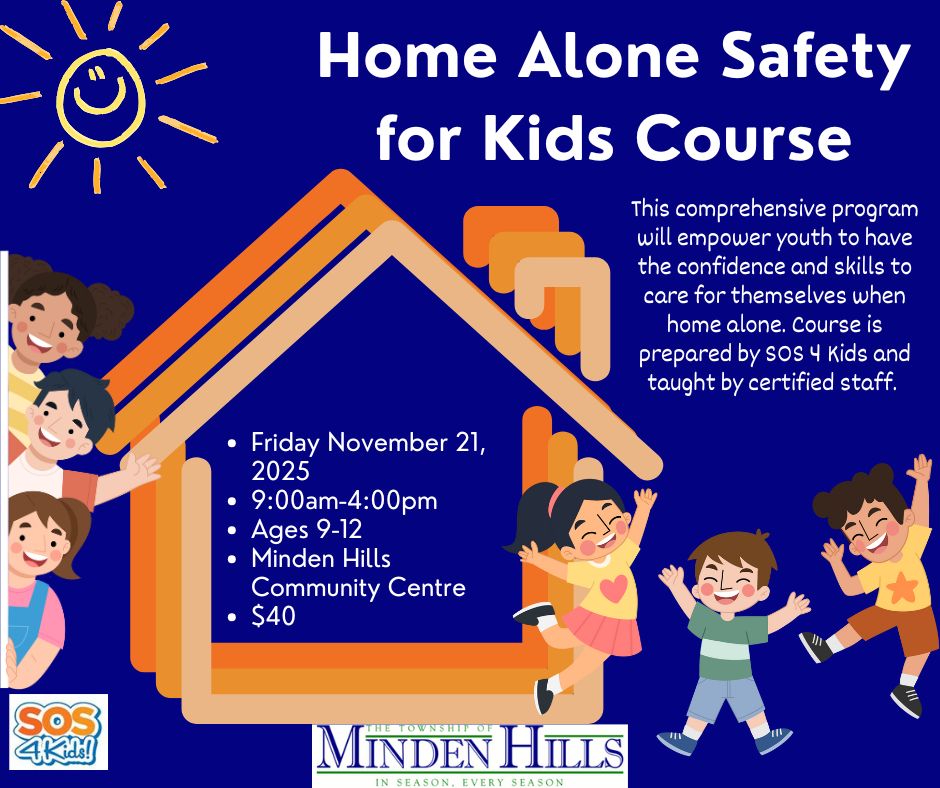 Home Alone Safety for Kids Course Poster
