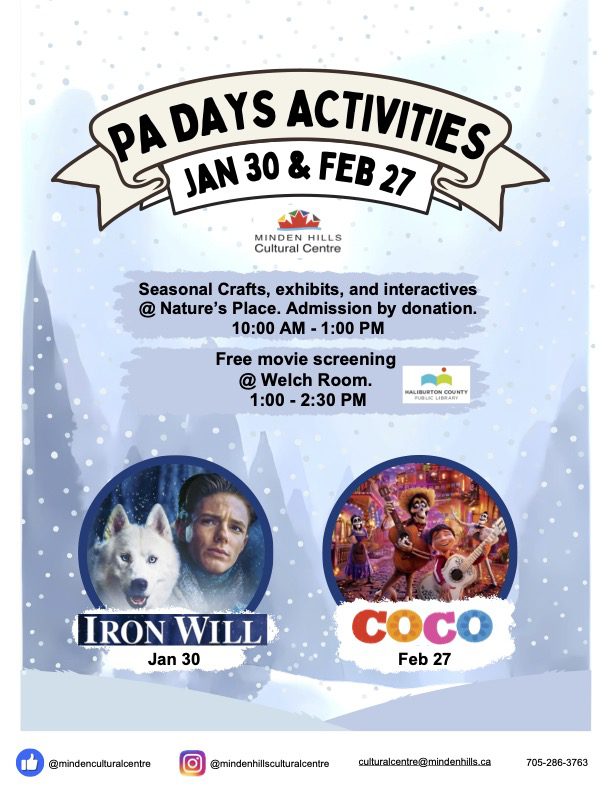 PA Day Activities Poster